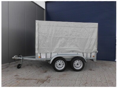 Huifaanhanger - ongeremd-132x257x150h-2x 750kg as-1400excl. links breed wit