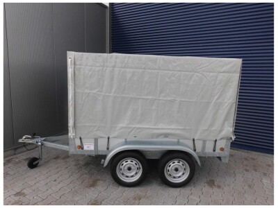 Huifaanhanger - ongeremd-132x257x150h-2x 750kg as-1400excl. links hoog wit