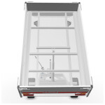 Eduard Kipper Achterwaarts 260X150 | Laadvloer 63cm | 1350kg | EDK001 digitaal achter in kiepstand