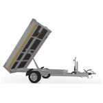 Eduard Kipper Achterwaarts 260X150 | Laadvloer 63cm | 1350kg | EDK001 digitaal rechts in kiepstand