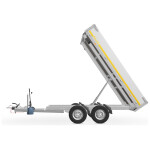 Eduard Kipper Achterwaarts 310X160 | Laadvloer 72cm | 2000kg | EDK003 digitaal links in kiepstand