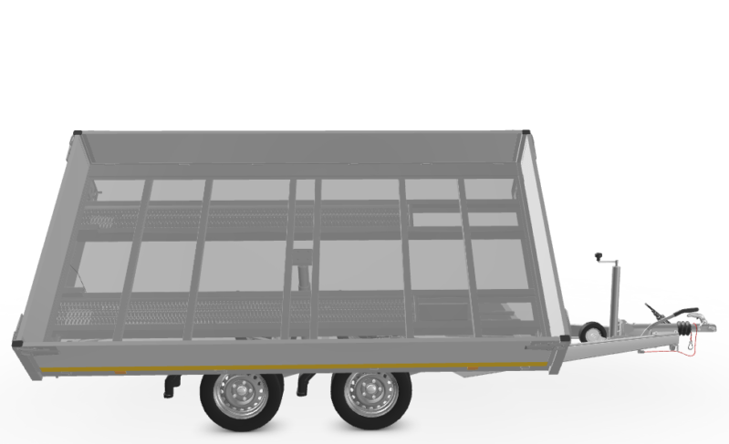 EDK012-1-eduard kipper driezijdig Eduard Kipper Driezijdig 330X180 | Laadvloer 63cm | 3000kg | EDK012 digitaal rechts in kiepstand rechts