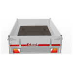 Eduard Plateauwagen 200X145 | Laadvloer 56cm | 750kg | EDP001 achterkant