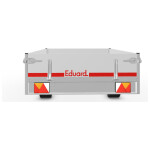 Eduard Plateauwagen 230X145 | Laadvloer 56cm | 750kg | EDP004 achterkant