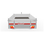 Eduard Plateauwagen 230X145 | Laadvloer 63cm | 1350kg | EDP006 achterkant