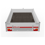 Eduard Plateauwagen 260X180 | Laadvloer 56cm | 750kg | EDP015 achterkant boven