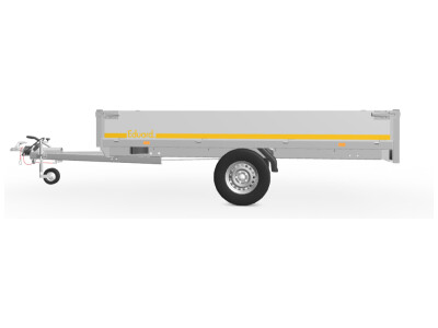 Eduard Plateauwagen 310X160 | Laadvloer 72cm | 1000kg | EDP020 links