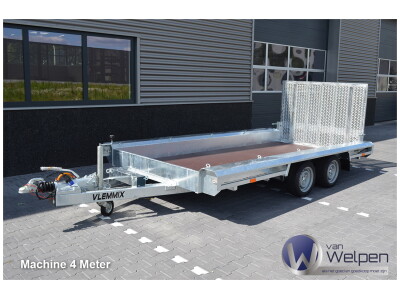 Vlemmix machinetranssporter 300X150 2700 kg | VM001 linksvoor