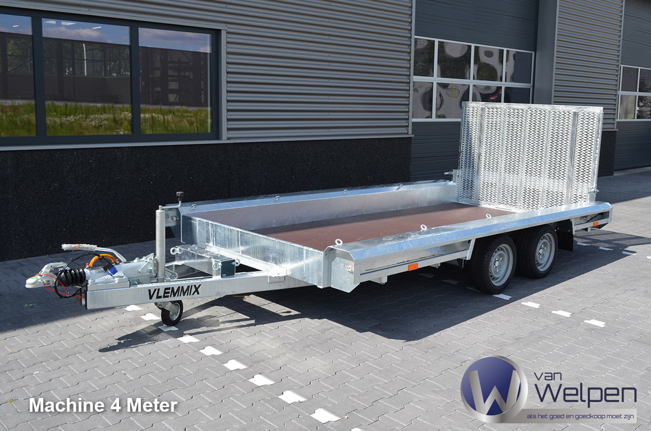 m4-2asser-01 Vlemmix machinetranssporter 300X150 2700 kg | VM001 linksvoor