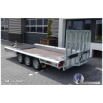 Vlemmix machinetranssporter 300X150 2700 kg | VM001 linksachter