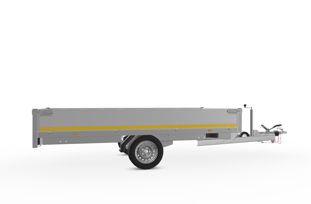 EDP024-1 Eduard Plateauwagen 310X180 | 1350 kg | EDP024 rechts