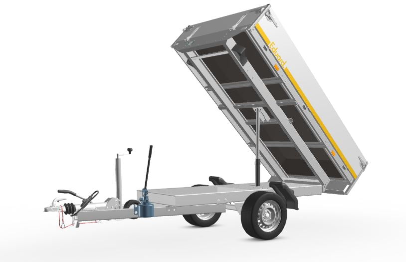 230 1500 kg Eduard Kipper Achterwaarts 230X145 | Laadvloer 63cm | 1500kg | EDK017 links kiepend achter