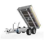 Eduard Kipper Achterwaarts 250x145 | Laadvloer 63cm | 2000kg |EDK015 linksvoor kiepend achter