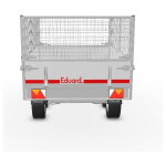 Eduard Kipper Achterwaarts 250×145 | Loofrekken | Laadvloer 63cm | 2000kg |EDK018 achterkant