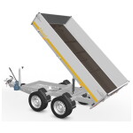 Eduard Kipper Achterwaarts 250x145 | Laadvloer 63cm | 2000kg |EDK015 linksachter kiepend achter