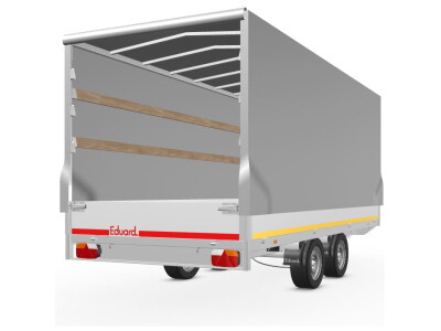 Eduard aanhanger met Huif Trailer 406x180 | 2000kg | EDH009 rechtsachter open