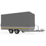 Eduard Huif Trailer 406x180 | 2000kg | EDH009 rechtsvoor