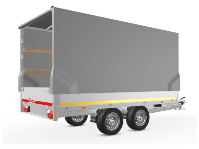 Eduard aanhanger met Huif Trailer 311x160 | 2000kg | EDH007 rechtsachter open