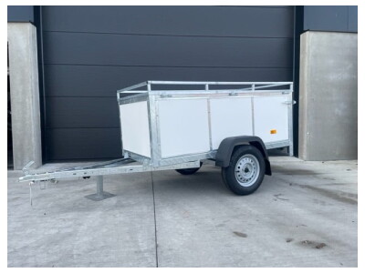 Bagagewagen 200x100x65 Wit | ROWE-BWIT200 linksvoor