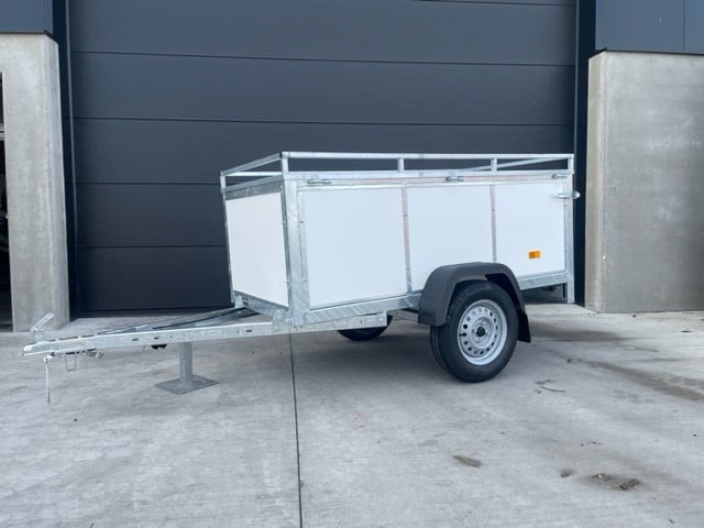 bagagewagen wit Bagagewagen 200x100x65 Wit | ROWE-BWIT200 linksvoor
