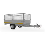 Eduard Plateauwagen 250x145 | Laadvloer 63 lvh | 1350kg | Loofrekken | ELF001 rechtsvoor