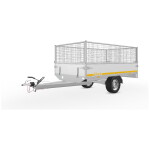 Eduard Plateauwagen 250x145 | Laadvloer 63 lvh | 1350kg | Loofrekken | ELF001 linksvoor