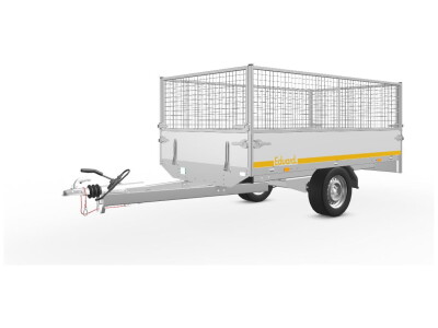 Eduard Plateauwagen 250x145 | Laadvloer 63 lvh | 1350kg | Loofrekken | ELF001 linksvoor