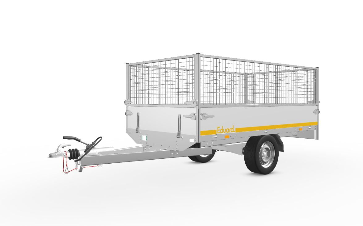 loofrek 1350 kg Eduard Plateauwagen 250x145 | Laadvloer 63 lvh | 1350kg | Loofrekken | ELF001 linksvoor