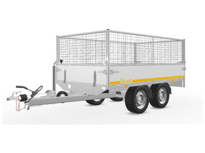 Eduard Plateauwagen 250x145 | Laadvloer 63 cm | 2000kg | Loofrekken | ELF002 linksvoor