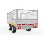 Eduard Plateauwagen 250x145 | Laadvloer 63 cm | 2000kg | Loofrekken | ELF002 digitaal linksachter