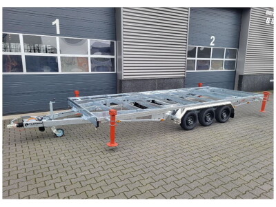 Detachable Trailer 540x245x68 | 3×1350 kg | DH540-313 schuinvoor ingeklapt