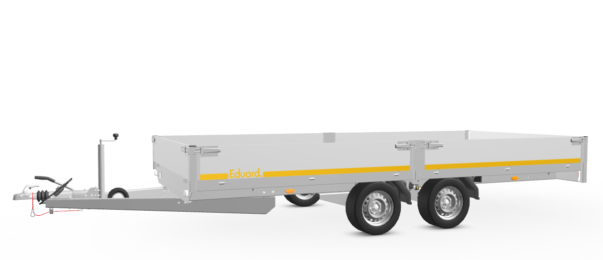 Eduard plateauwagen 459x200 laadvloer 63 2700kg